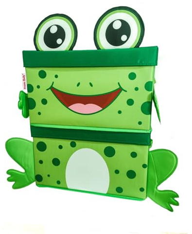 B.a.u.q.o.o. Contenitore Porta Giocattoli Bambini 2 Pezzi Baule Porta Giochi Pieghevole Con Coperchio Scatola Portaoggetti Idea Regalo