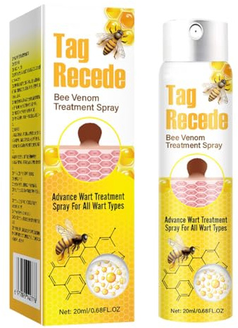 OIXYAZ Tag recede bienengift spray warzen,liora life beesmooth spray,Reiner natürlicher Extrakt, für alle Hauttypen geeignet,für Gesicht