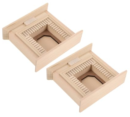Didiseaon 2 pièces Miniature Cheminée Non Modèle DIY pour Maison de Poupée Décoration Éducative et Créative pour Micro Paysage et Jeu Habileté