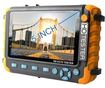 Tester per telecamere CCTV, Tester for telecamere di sicurezza CCTV 8MP 4K Monitor LCD TFT da 5 pollici for 4 IN 1 TVI AHD CVI analogico for Test video(CCTV Tester IV8W)