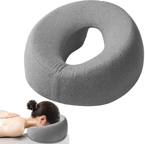 Massage-Gesichtswiegenkissen: Massage Kopfstütze für Bett, U-förmiges Massagekissen Gesichtskissen aus Memorys-Schaum, Abnehmbar Massagekissen Kopf Loch für Spa Salon Schönheitssalon Massagebett