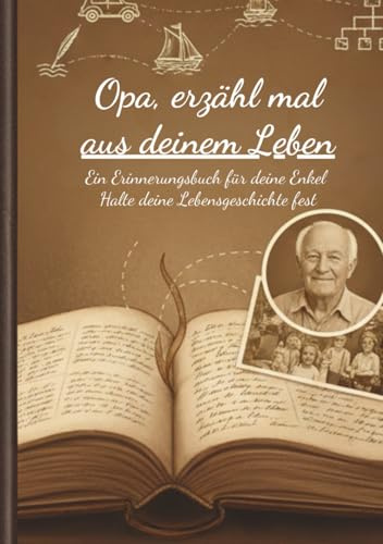 Opa erzähl mal: Ein Erinnerungsbuch für deine Enkel (Erinnerungsbücher)