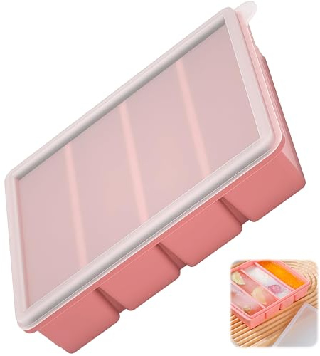 Bangbobi - Molde Largo de Silicona para 4 Mini Cakes, Molde Rectangular para Repostería y Aperitivos, 17.5 x 15 cm