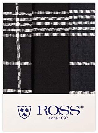Ross - Geschirrtücher - 1837-3er-Pack (50 x 70cm Schwarz)