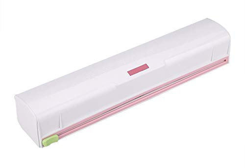 Delaman Taglierina for Pellicola Trasparente - Dispenser for Alimenti in Plastica Wrap Cutter Foil e Pellicola Trasparente for Conservazione della Cucina