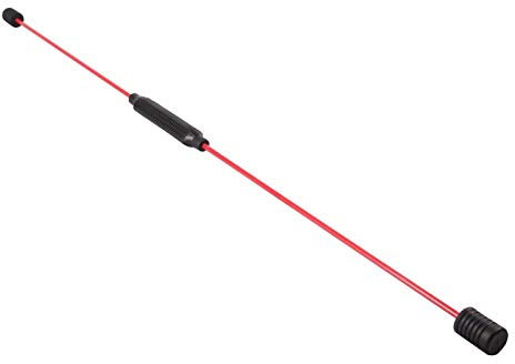 zylbananb Gymnastikstab Swingstick Elastikstab Vibrationsstab Schüttelstab Muskelübung Schwungstab Gymnastikstab, 160Cm-Rot