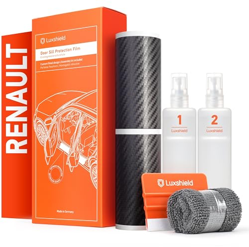 Luxshield Auto Einstiegsleisten Schutz für Renault Captur II I 2020-2025 - Schutzfolie Autotür Zubehör Zierleisten Lackschutzfolie Carbon Schwarz