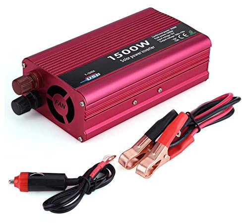 1500W DC 12V a AC 110V Adaptador de cargador USB Convertidor de energía para automóvil
