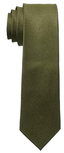 MASADA Corbata para Hombre elaborada a mano y con gran esmero 6 cm de ancho - Oliva