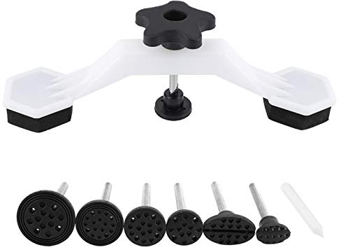 Kit de reparación de abolladuras, frigorífico, carrocería de coche, tipo puente, extractor y juego de lengüetas de tracción, herramienta de reparación de abolladuras sin pintura para frigorífico