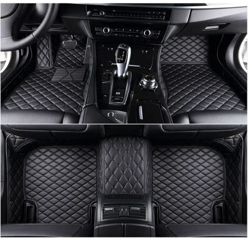 NYMCAR Kompatibel Nach Maß Auto FußMatten für Hyundai Tucson,Kona, i30,i40,IX35,iX55,Tiburon,Genesis Coupe,Genesis,Santa Fe,Sonata,Veloster,Elantra,Coupe (Schwarz)