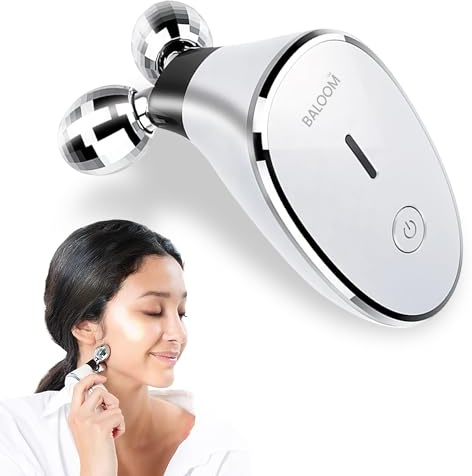 Baloom Microcurrent Facial Device, Facial Roller - Skin Tightening Care for Women and Men - Face Wrinkle Removal, Anti Aging, Skin Rejuvenation, Lift, Acne Spot Treatment - 10 Minutes A Day.