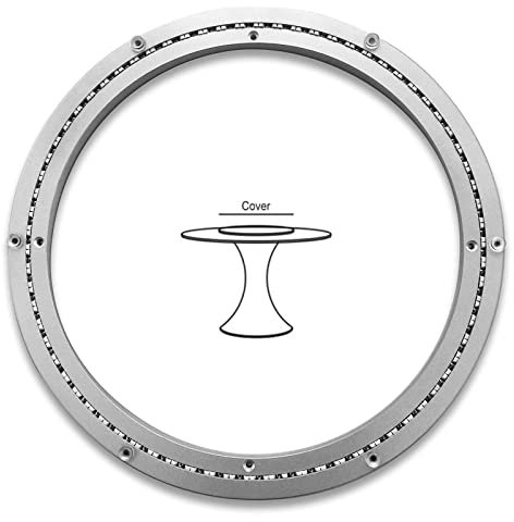 WORDFUN Tisch Drehplatte Aus Hochleistungsaluminiumlegierung Hochleistungs for Esstisch TV Monitor Kaleidoskope Tischplatte Serving Messe-Displays Hause Restaurante (Size : 14 inches
