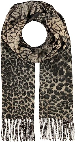 Giorgio Rimaldi Schal 30 x 180 cm - Weicher als Kaschmir - Made in Germany - Schal mit Leo-Motiv für Damen - Perfekt für Herbst und Winter