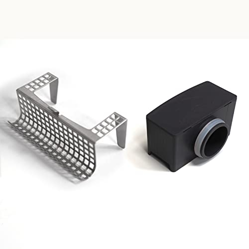 WITEN&NOCK Sifone con filtro antiodore in acciaio inox Ersazt set per canalina doccia scarico scarico pavimento scarico acqua