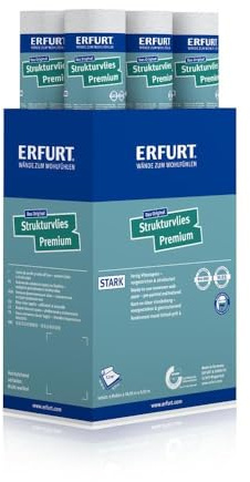 Erfurt Strukturvlies Premium 500 Vliestapete 10.05X0.53 Fertigtapete 6 Rollen 1004389