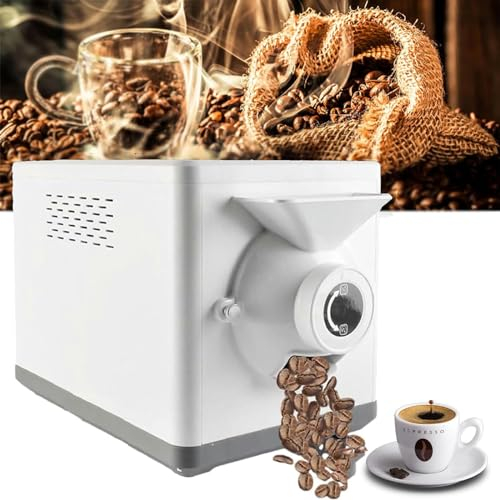 Tostadora de café eléctrica, tostadora de granos de café de 1500 g, temporizador de 0 a 90 minutos + ajuste de temperatura de 100 ℃ -250 ℃ + olla antiadherente, para tostar nueces, granos