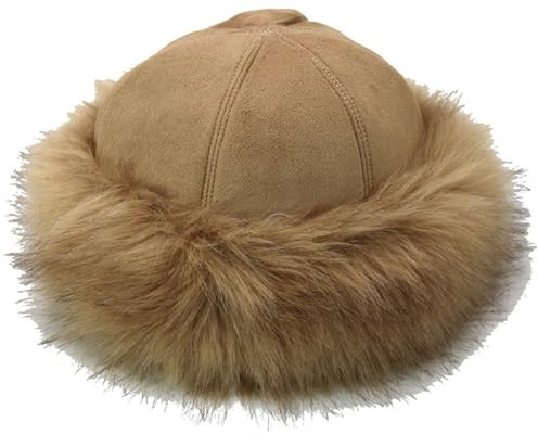 Vobumix Russische Mütze, Outdoor-Trappermütze, Winddicht, Wintermütze, Mongolei, Kostümzubehör für Skifahren, Radfahren, Jagen