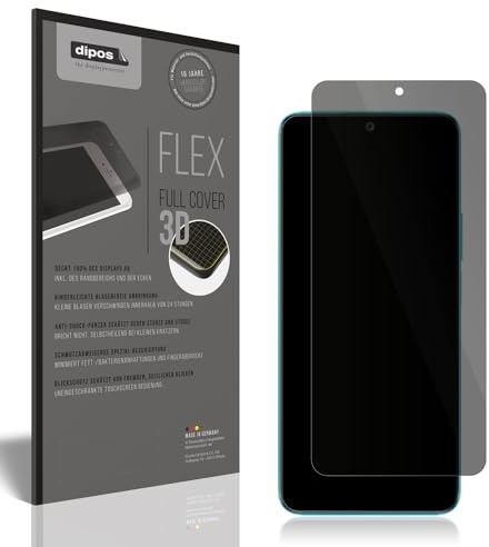 dipos FLEX Pellicola Privacy per Honor 90 | Protezione schermo opaca Anti-Spia a 2 Vie, Copertura Totale, autorigenerante, senza bolle, anti impronte, autoadesiva