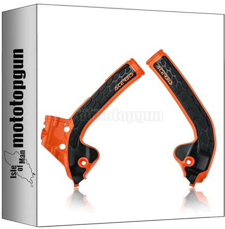 acerbis 0022893.011.016 x-grip rahmenschutz orange 2 kompatibel mit ktm sx 85 2018 2019 2020 2021 2022 2023 2024 mototopgun