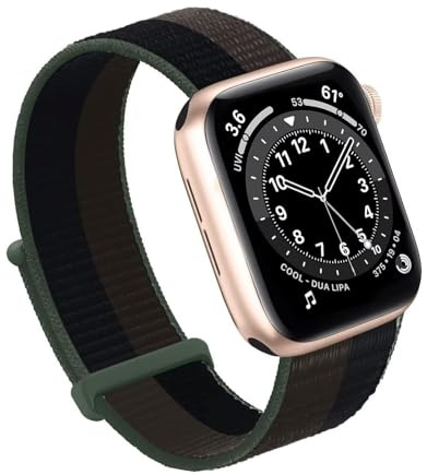 RORFFK För Apple Watch Band 49MM 45MM 44MM 42MM 41MM 40MM 38MM, Dam Herr Sport Nylon Loop Band För IWatch Series Ultra 8 7 6 5 4 3 2 1 SE(Tornado,38/40/41mm)