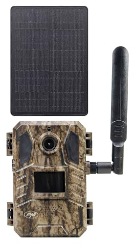PNI Hunting 751 PRO Tarn-Videoüberwachungskamera, 16 MP, 4G LTE, Nachtsicht, Akku, Solarpanel, unsichtbare LEDs für Tiere, IP66