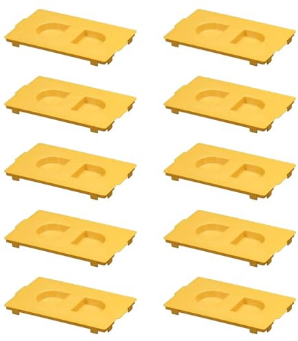 10 Coperchi Paramalta per 10 Scatole/cassetta 503, Protezione da Incasso per Intonaco, Accessorio per Impianto Elettrico da Muro