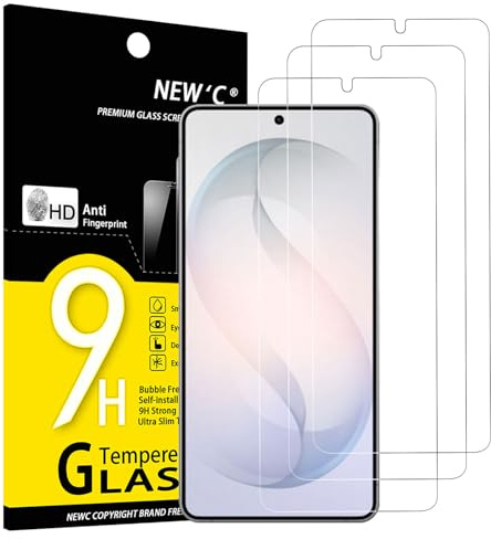 NEW'C 3 Pack, skärmskydd i glas för Samsung Galaxy S26 Ultra, bubbelfri, 9H hårdhet,ultratransparent, ultrabeständigt härdat glas