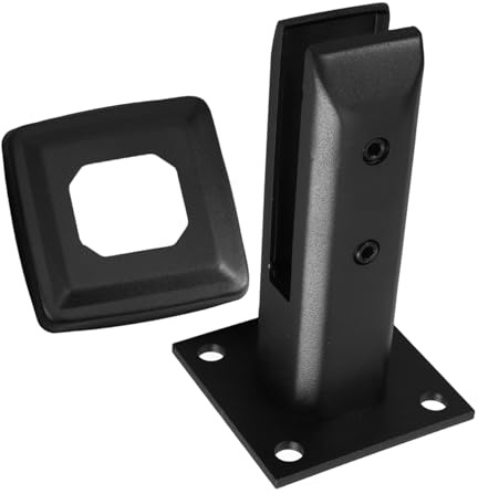 POPETPOP Pince en Acier Inoxydable pour Fixation de Verre Escalier, Accessoire Polyvalent Installation Facile, pour Garde-corps en Verre et Rampes D'escalier