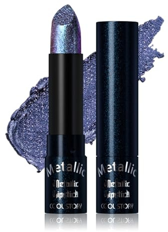 Juego de pintalabios líquido con purpurina brillante, aceite de labios rellenador | brillo similar a jarabe | duradero | Hidratante | Alto brillo | Lip Glow-Lila