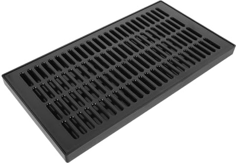 Cabilock Plastic Kegerator Drip Tray Heavy-Duty Beverage Drip Pan for Beer Tap Dispenser with Groove Alignment Sturdy Construction and Minimalist Design for Home Bar and Party Use