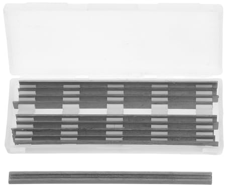 WOONEKY 10 pièces Lames de Rabot Électriques Acier Rapide pour Outils Portatifs Couteaux de Remplacement Robustes pour Raboteuse Bois