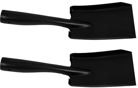 BESPORTBLE Lot de 2 Pelles à Cendres en Acier Manganèse Poignée Ergonomique Mini Pelle à Charbon pour Cheminée et Poêle à Bois Outil de Nettoyage Polyvalent pour Jardinage et Barbecue