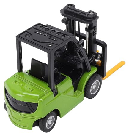 ZJchao Carrello Elevatore RC Giocattolo Mini Carrello Elevatore Telecomandato in Scala 1/64 Rotazione a 360 Gradi Corpo in Lega Veicolo di Ingegneria Desktop Controllato da APP per (YELLOW)
