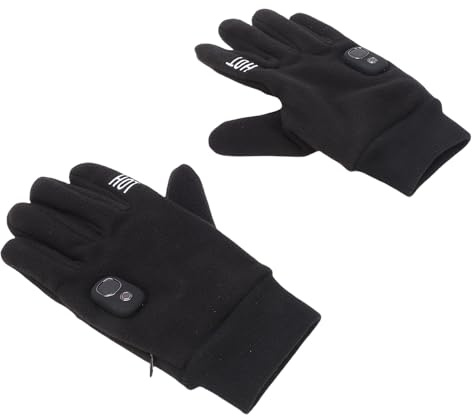 Alomejor Calefactables con Pantalla Táctil, 5 Ajustes de Temperatura, Calefactores Eléctricos Recargables con Batería de 3000 MAh y Palma Antideslizante, para Hombres, Mujeres, esquí,