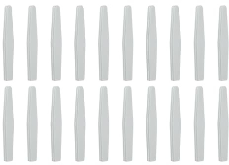 QUARKZMAN 20 Piezas De Lima Y Pulidor De Uñas Uñas Acrílicas Gris