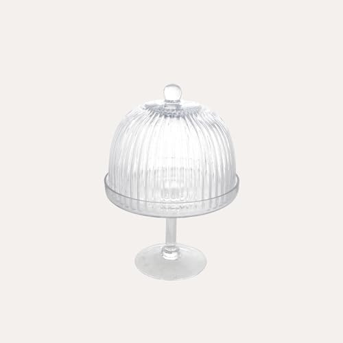 KEYHOME - Molde de cristal con tapa pequeña, 28 cm de altura