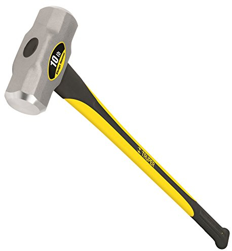 Truper 10 lb Sledge Hammer, 34-Inch Fiberglass Handle