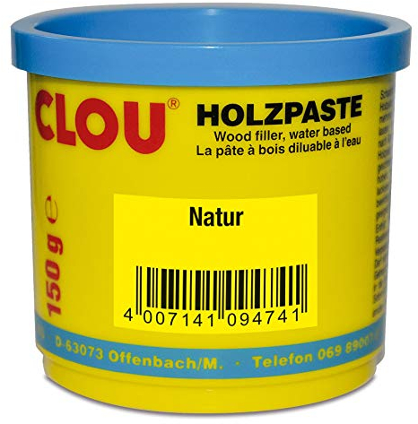 Clou Holzpaste zum Reparieren und Auskitten von Holzschäden natur, 150 g: gebrauchsfertige Paste geeignet für den gesamten Innenbereich