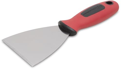 MARSHALLTOWN QLT Soft Grip Putty & Joint Knives, 76mm Length, Stiff Scraper, with EMPACT Hammering Head Handle, SC3HH