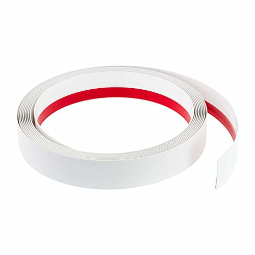 Fensterleiste Flachprofil PVC selbstklebend 40mm breit 50m lang Abdeckleiste