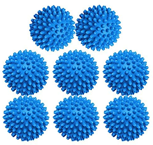 XIEHE Dryer Balls 8 Pack - 2.7 Inch Non-Toxic Reusable Dryer Balls
