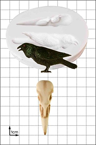 FPC Sugarcraft Raven & Skull Silicone Mould