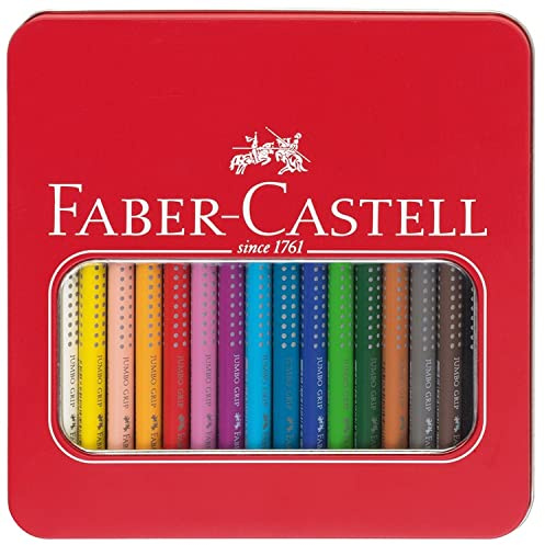 Farbstift Faber Castell Jumbo Grip Bud mit 16 Stücken Assorti