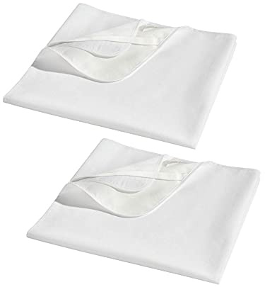 SCHLAFWOHL SILVER Wasserdichter Matratzenschoner • Matratzenschutz • Topper 90 x 200 cm • Ökotex Zertifiziert • 2er Packs
