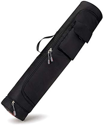 LZQpearl Yogatasche Für Yogamatten, Yoga-Tasche Aus Nylon Mit Hoher Dichte, wasserdichte, Verschleißfeste Und rutschfeste Aufbewahrungstasche Für Yoga-Zubehör (B Black)
