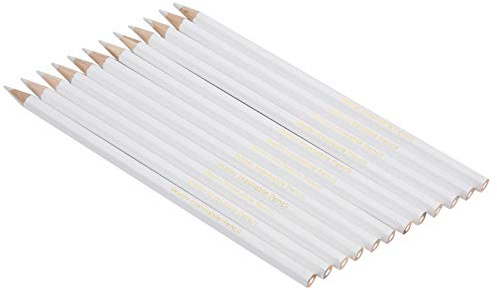 Tnfeeon 12 pièces blanc couture crayon de marquage tailleurs craie crayon tissu crayons de marquage couturière outil pratique tissu crayons de marquage