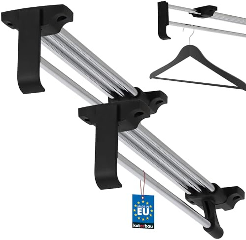 KOTARBAU® 2er Set Ausziehbare Kleiderstange 300 mm für Garderobenschrank Robust