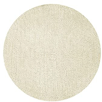 OLIVO.Shop | Galaxy Runde Badematte, rutschfest, kurzer Flor, saugfähig, weiche Mikrofaser-Baumwolle, maschinenwaschbar (Weiß, 55 cm)