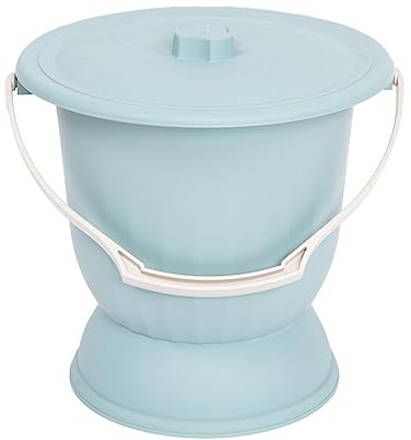 Lurrose Orinal Tapa Adultos Bacinilla De Plástico Resistente y De Limpiar Para Dormitorio y Camping